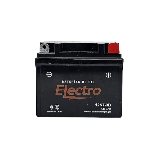 [12N7-3B_ELECTRO] BATERÍA 12N73B ELECTRO GEL DE 12 VOLTÍOS.