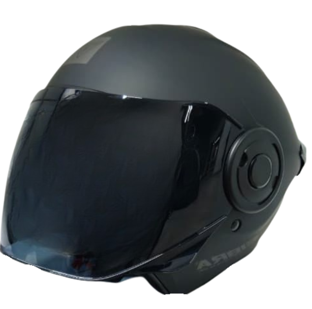 CASCO FIBRA ONE BIT ABIERTO NEGRO MATE
