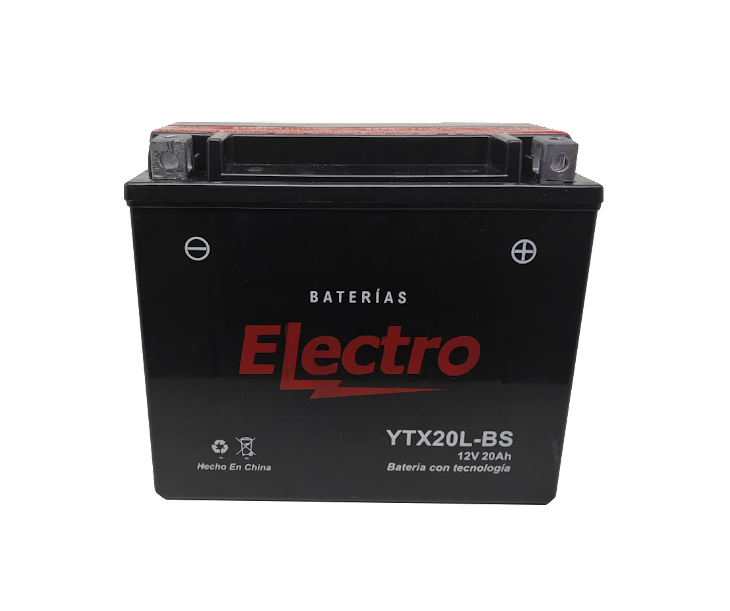 BATERIA YTX20L-BS MF ELECTRO DE 12 VOLTÍOS.