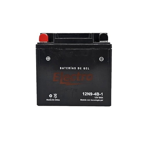 [12N9-4B1_ELECTRO] BATERÍA 12N94B1 ELECTRO GEL DE 12 VOLTÍOS.