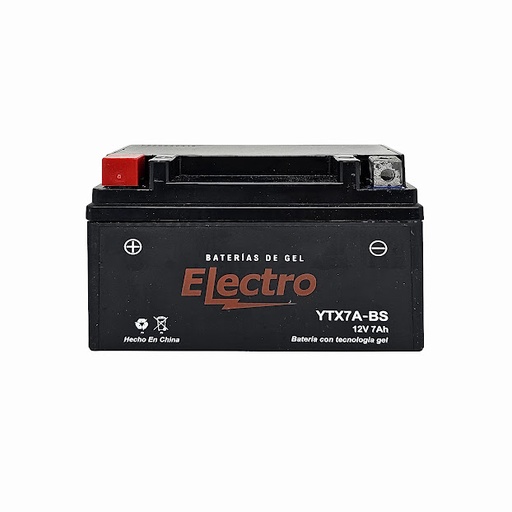 [YTX-7A-BS_ELECTRO] BATERÍA YTX7ABS ELECTRO GEL DE 12 VOLTÍOS.